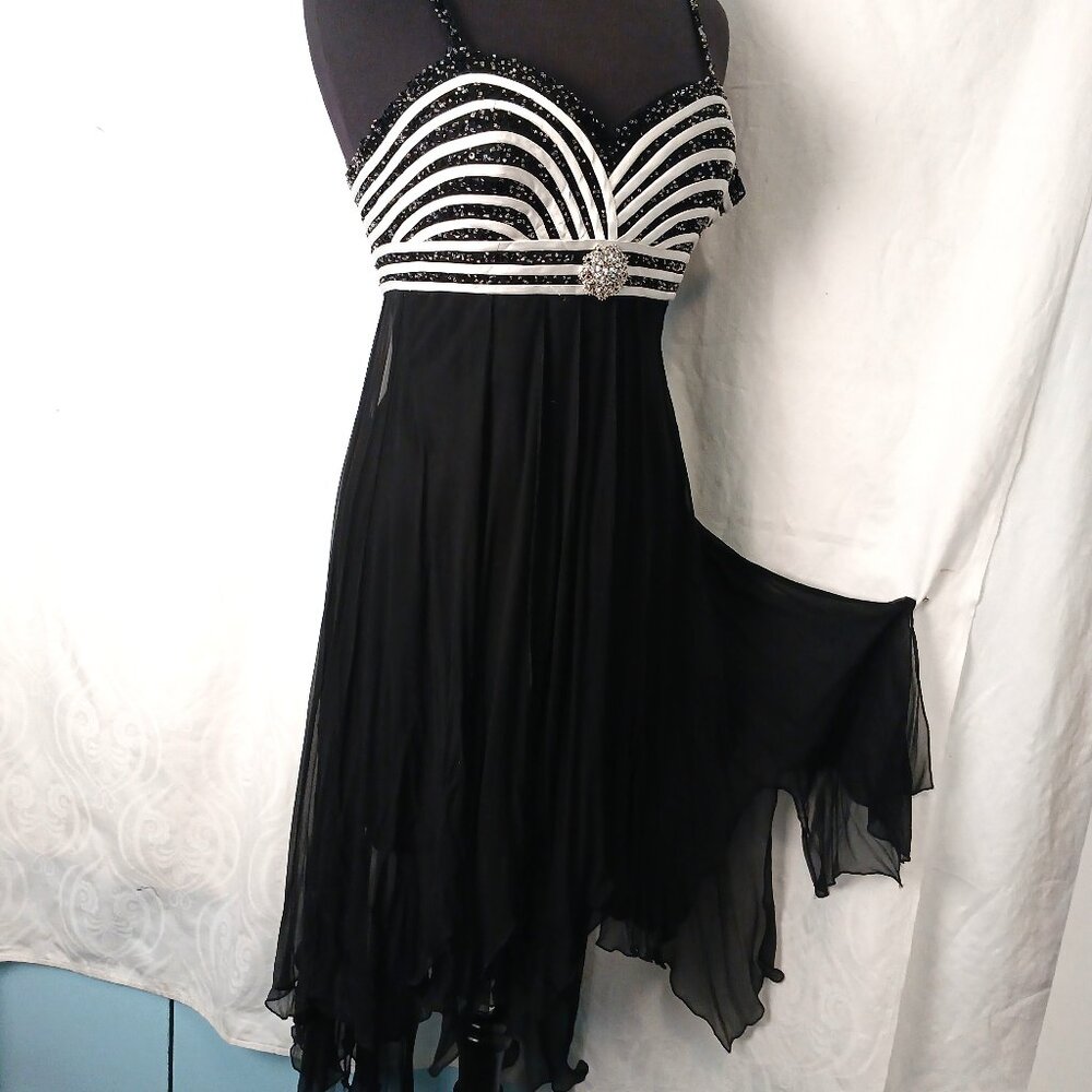 Hi-Low  Handkerchief Hem on Party Dress